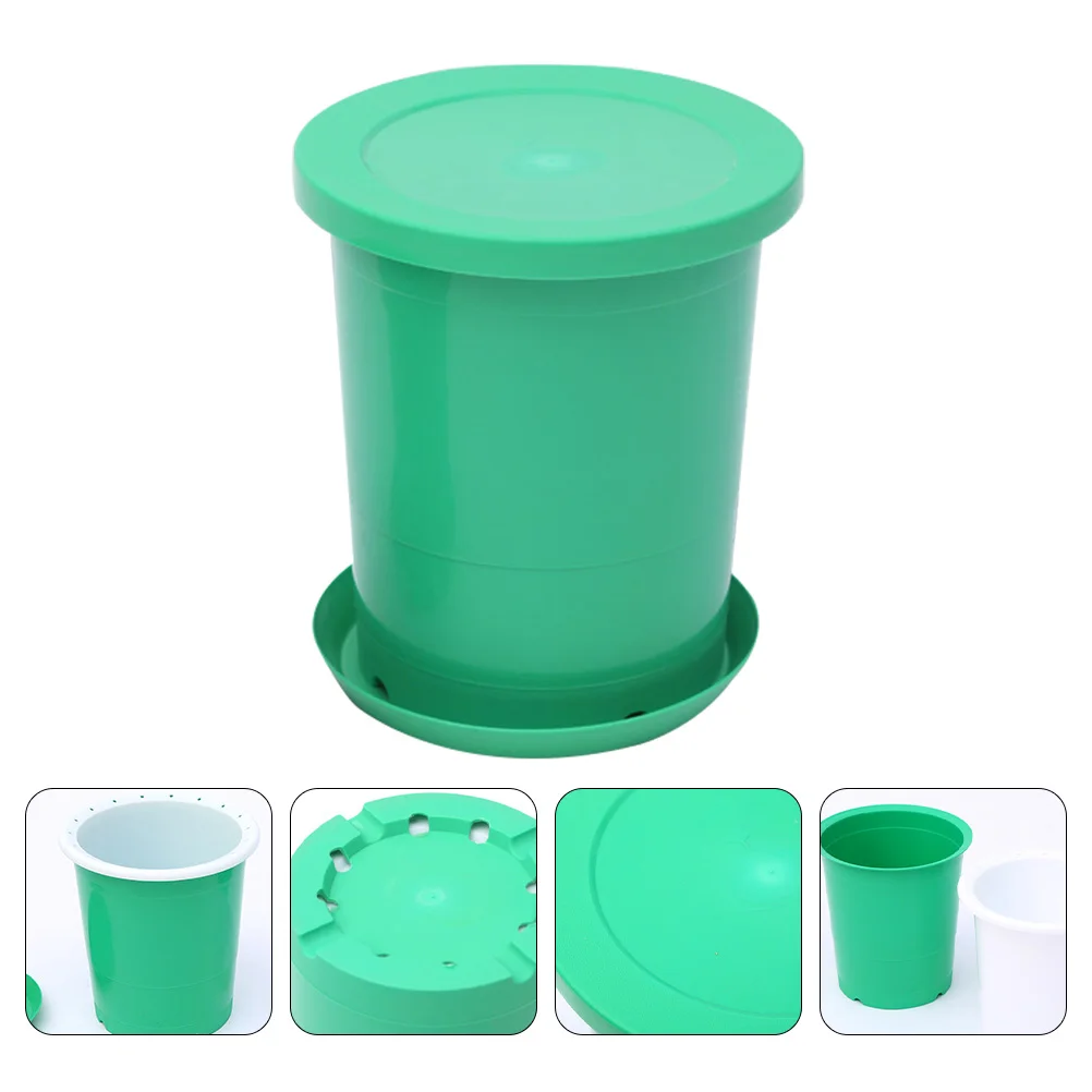 

Plastic Bean Sprout Jar Hydroponic Vegetable Sprouter Tank Planting Barrel Home Kitchen Garden Use High Budding Rate Easy Clean
