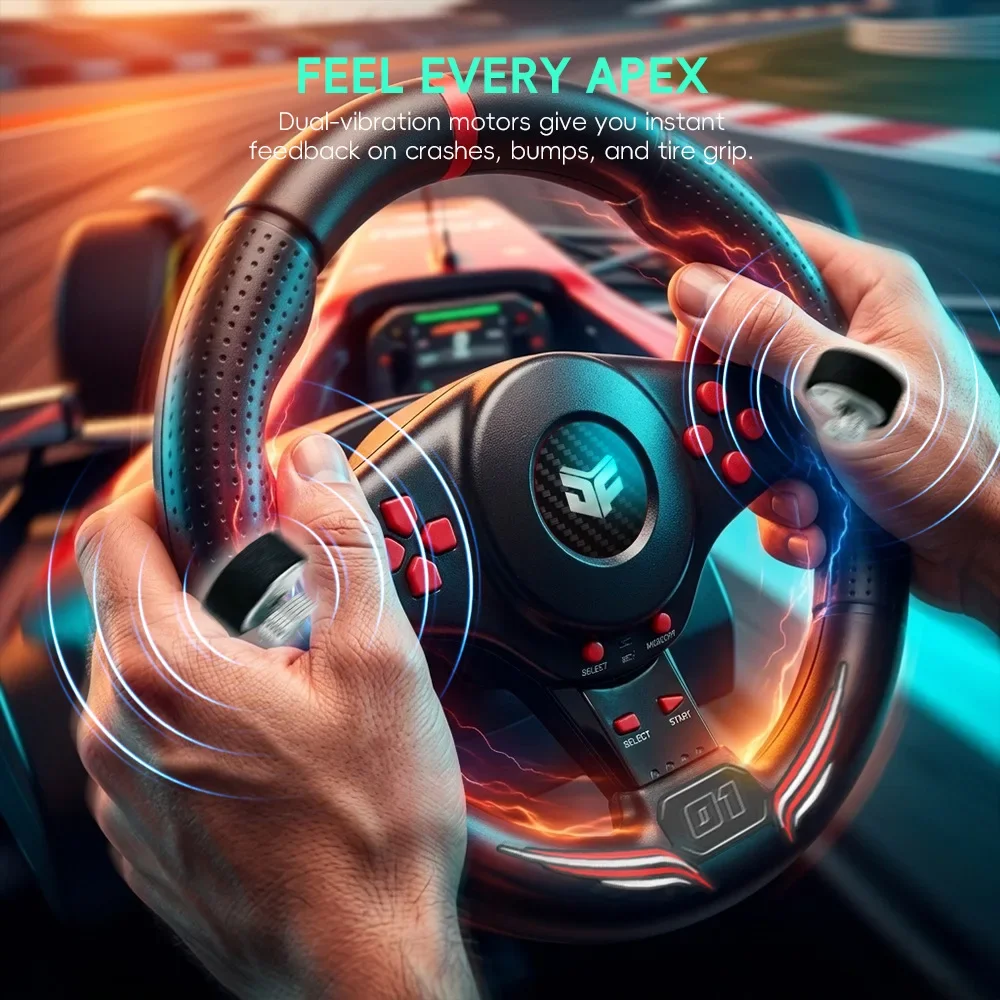 Suitable for PS5/PS4/PS3/Switch/NS2/PC Computer/Android TV Racing Game Steering Wheel