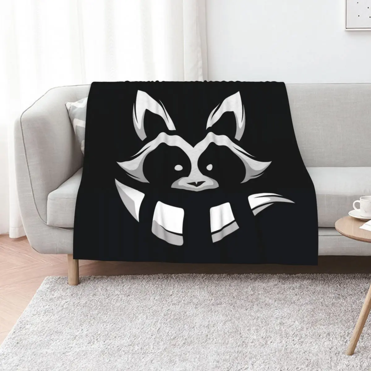 

Racoon Throw Blanket Kid'S For Sofa Thin heavy to sleep Soft Blankets