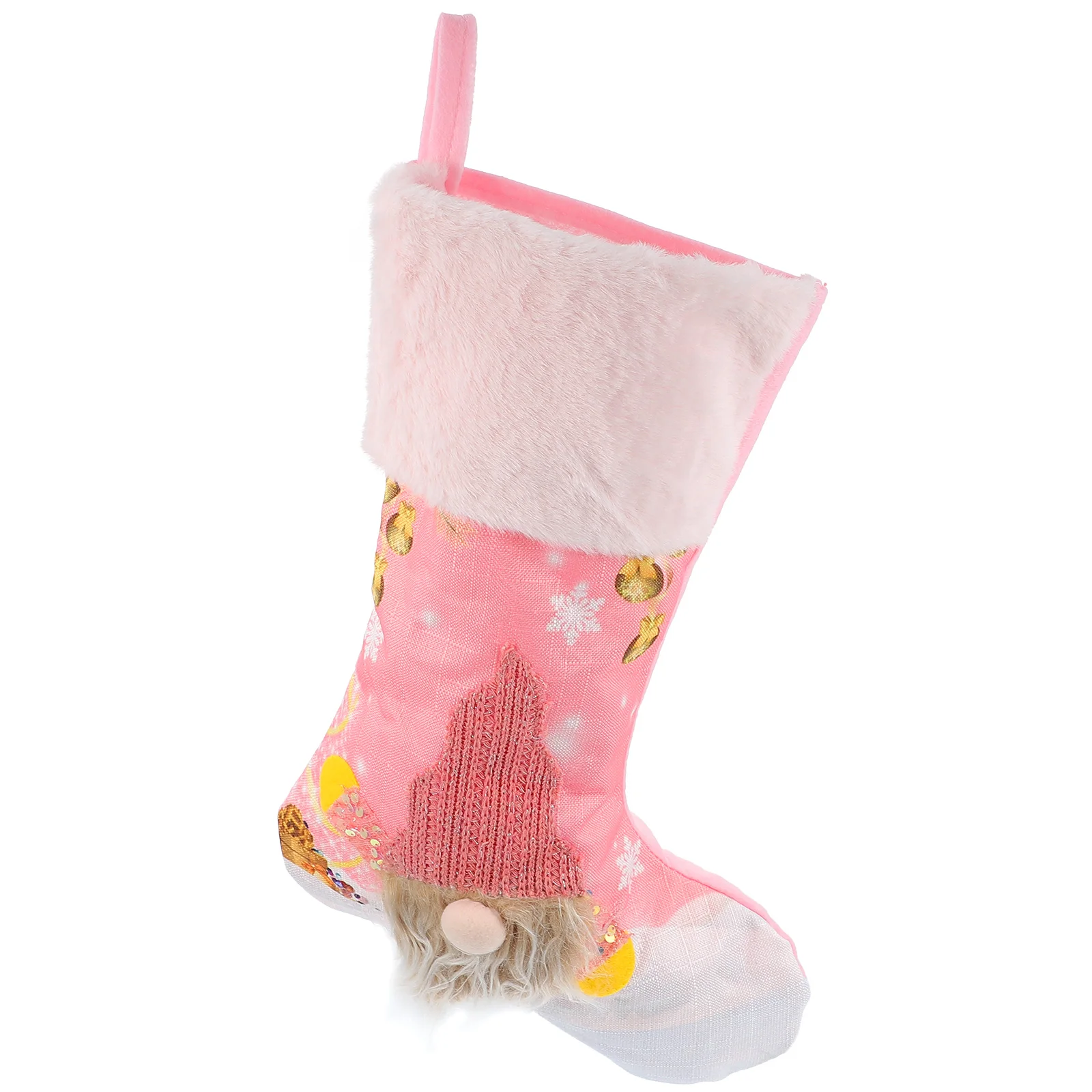 

Lighted Christmas Stockings Non woven Fabric Gift Sock Kids Xmas Decor Hanging Sock Luminous Pendant Festive Party