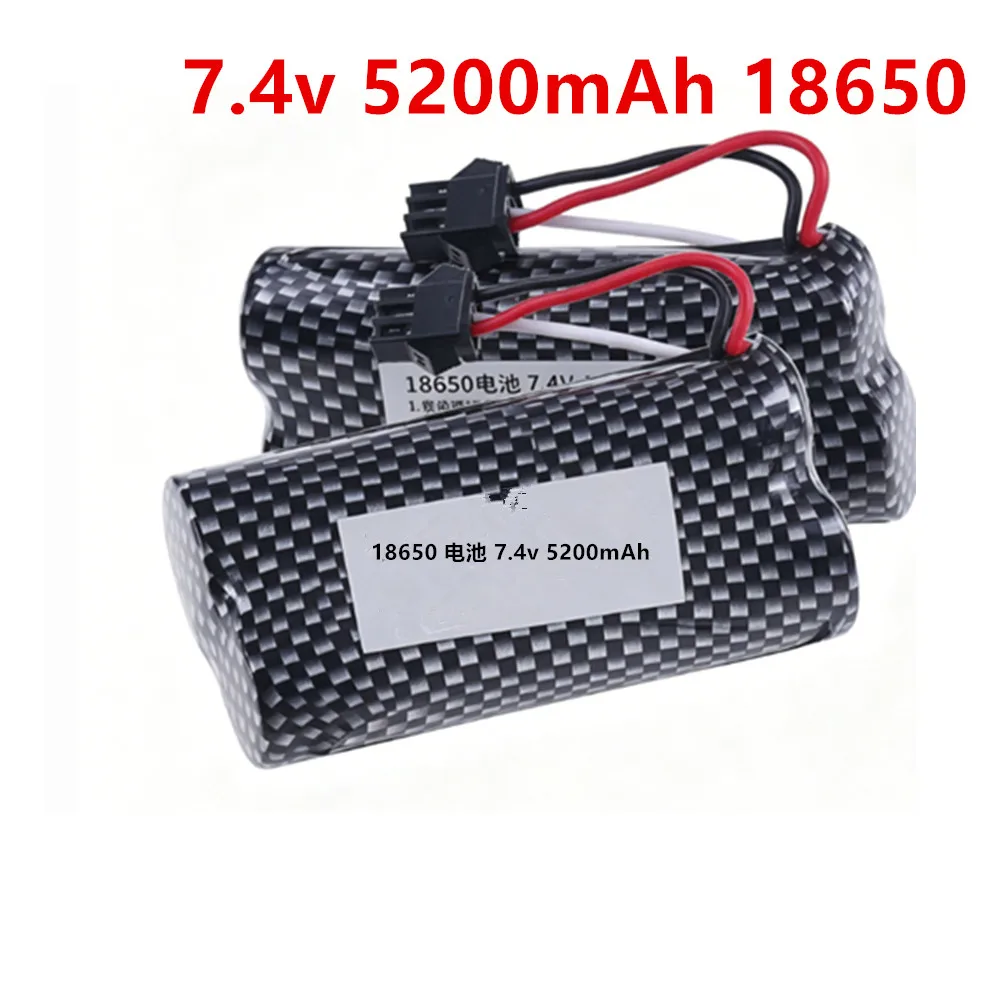 SM3p 7.4V 5200mah Battery 18650 2S For MN82 MN82S MN82Pro MN99S MN168 MN128 MN78 LC79 RC Stunt Car