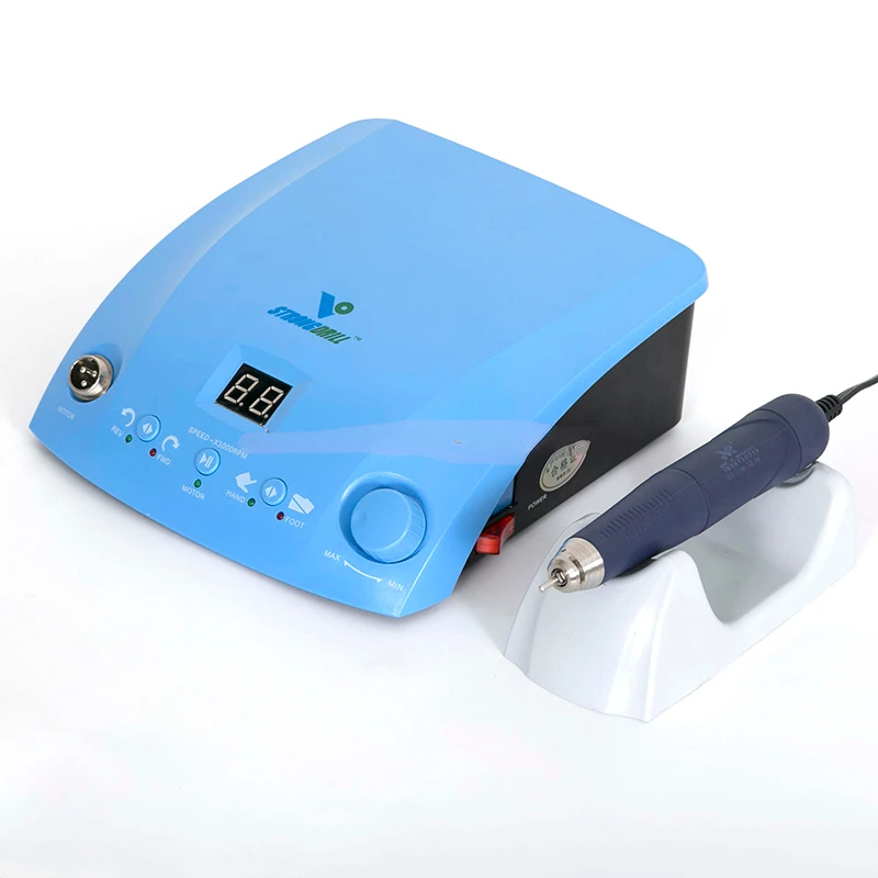 Portable 180W 50000rpm brushless jewelry micromotor, STRONG DRILL dent lab micromot or QZ60 with Q9 brushless handpiece