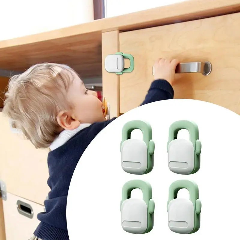 Kindersicherung für Kühlschrank, 4er-Pack, babysichere Ofen- und Herdschlösser, hitzebeständige Spülmaschinenschlösser, Kindersicherheit, Ofen, babysicher