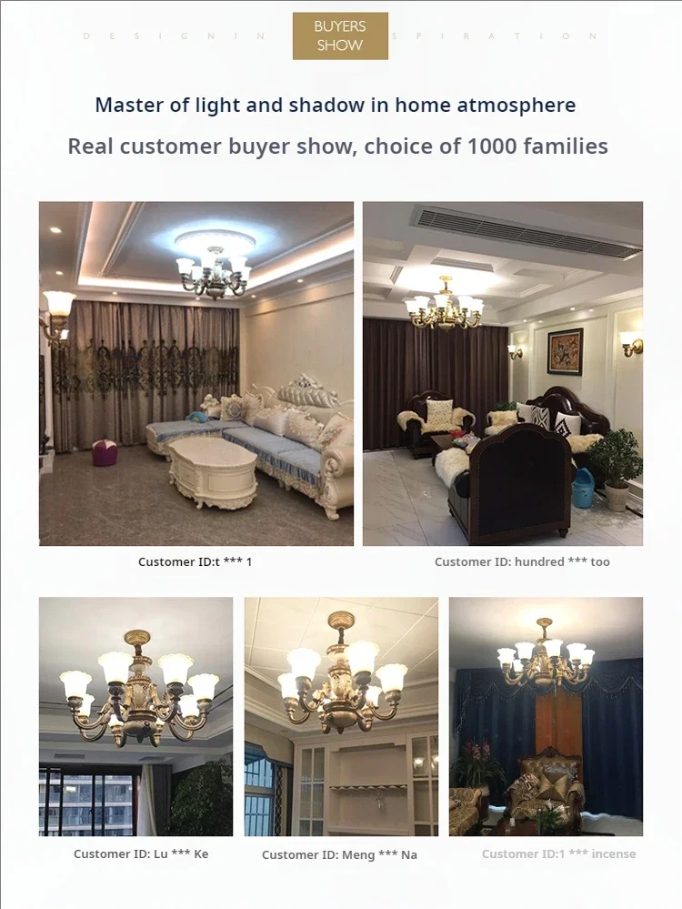 European Style Pendant Lights Living Room Chandelier Retro Atmospheric Lighting Fixtures Bedroom Ceiling Lights Home Decor