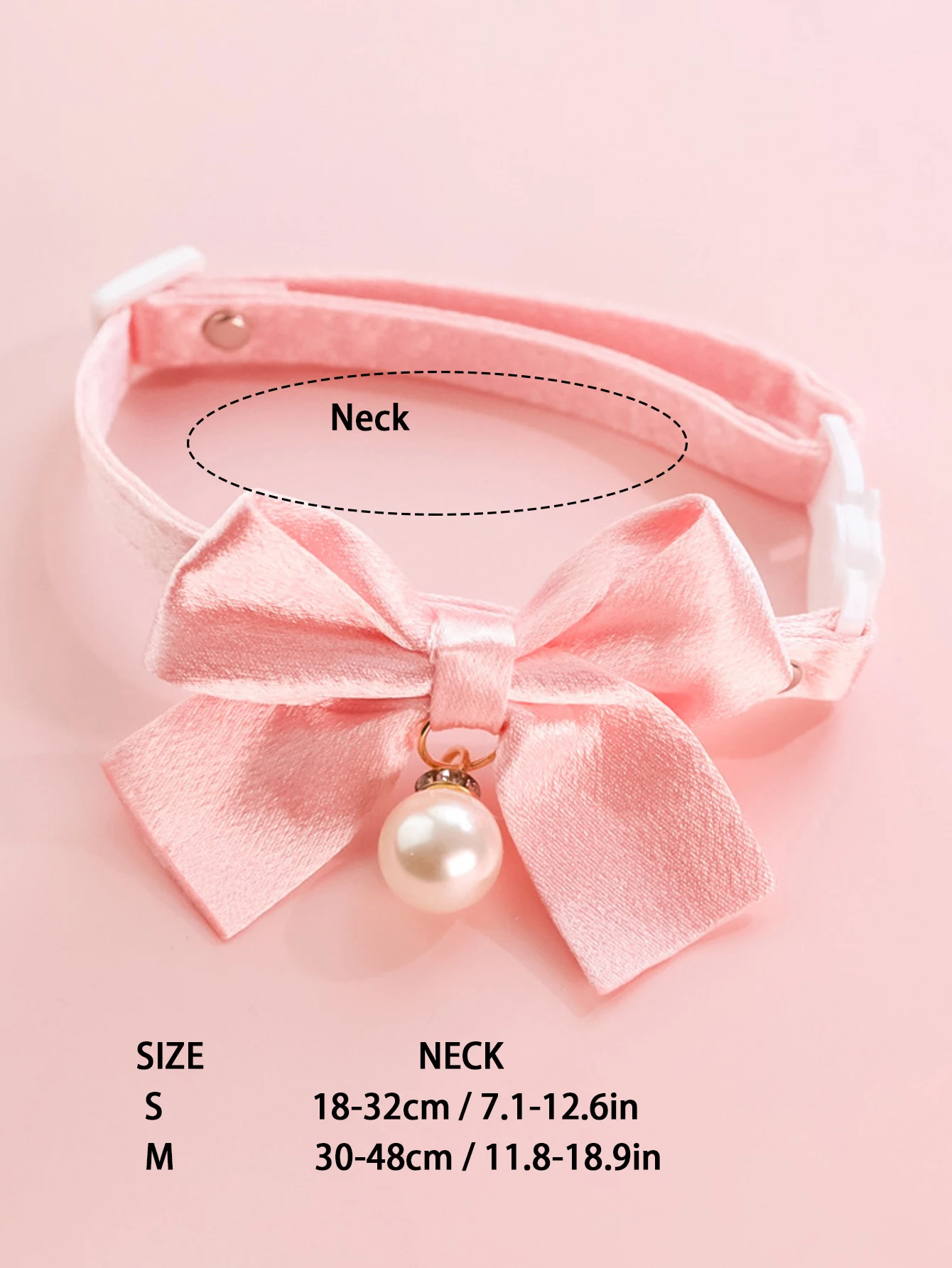 Cute Cats Collar Kitten Fairy Pink Lace Bow Hanging Pearl Pet Collar Cat Dog Bow Tie Jewelry Satin Rhinestone Puppy Collar