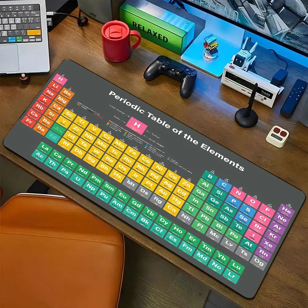Chemistry Periodic Table Of The Elements Mousepad Desk Mat With Pad Gaming Accessories Prime Gaming XXL Keyboard Pad Padding Mat