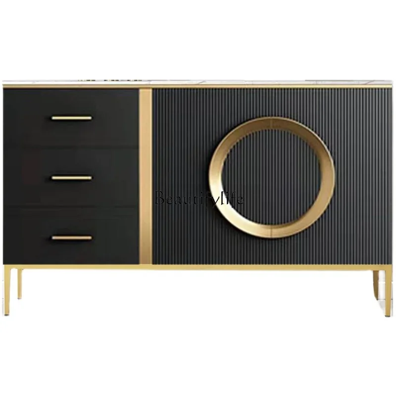 

FG11**Italian light luxury modern simple multi-functional solid wood decorative cabinet entrance door living room partition
