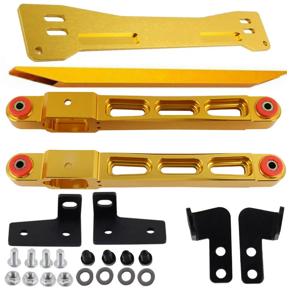 

Aluminum Rear Subframe Brace + Tie Bar Rear + Lower Control ArmFit for Mitsubishi Mirage 1997-2001 Car Refit