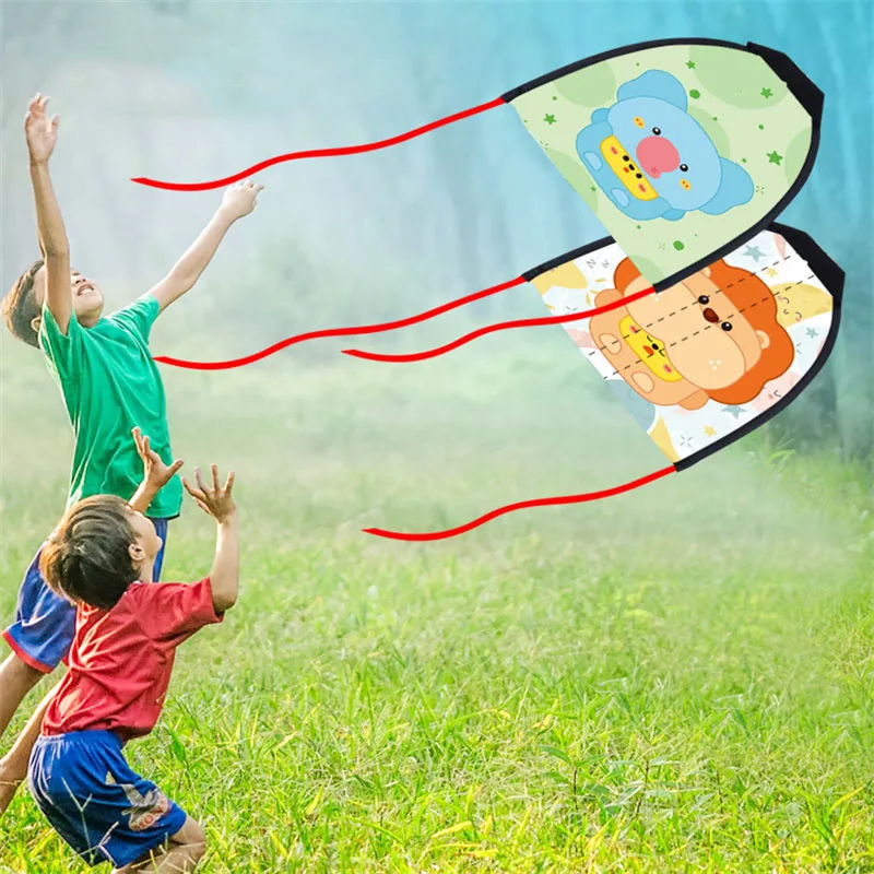 Kids Outdoor Flying Toys Portable Catapult Kite Hand Throwing Gliding Plane Girl Boy Indoor Playground Paraglider Shooting Games