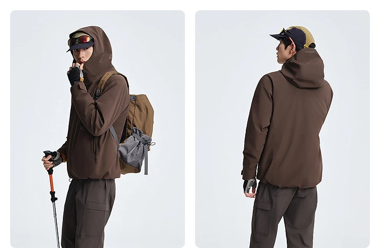 BOSIDENG 3‑In‑1 Outdoor Jacket 90 Goose Down 700+ Fill Power Detachable Liner Temperature Control Hooded Coat