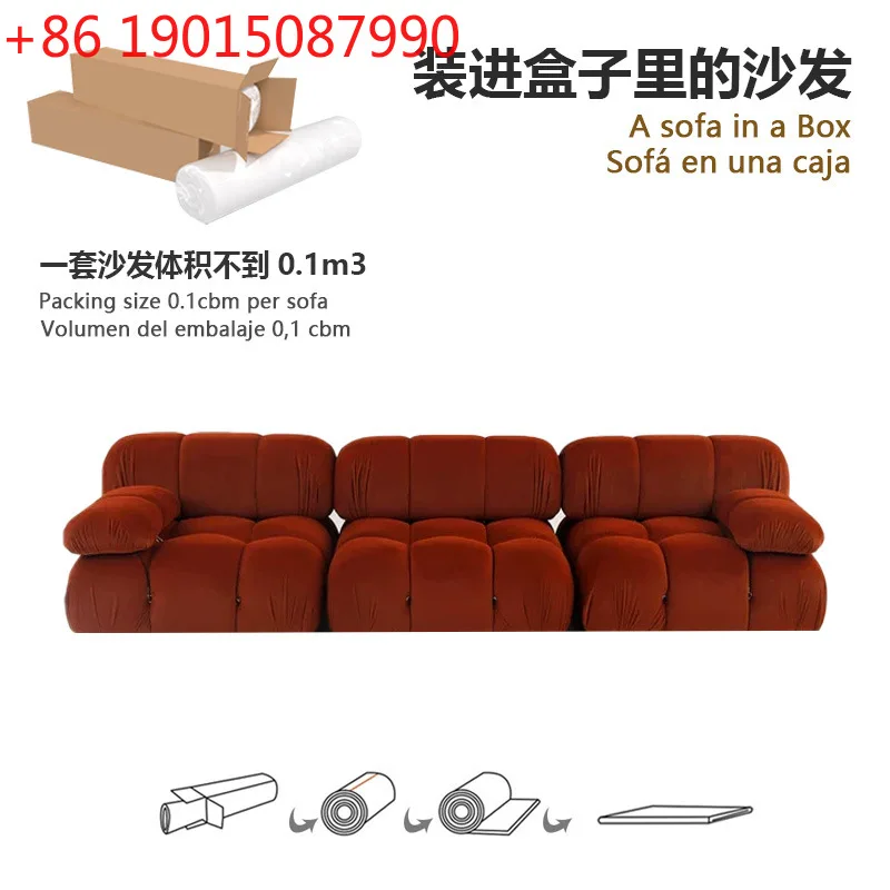 Sofá de exportación Módulo Mario Sofá de compresión para salón