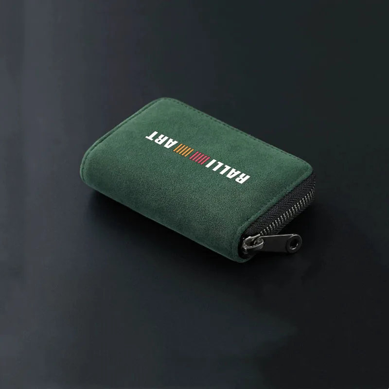 Car Travel Wallets Leather Card Holder Wallet Card Bag Key Bag for RALLIART Auto