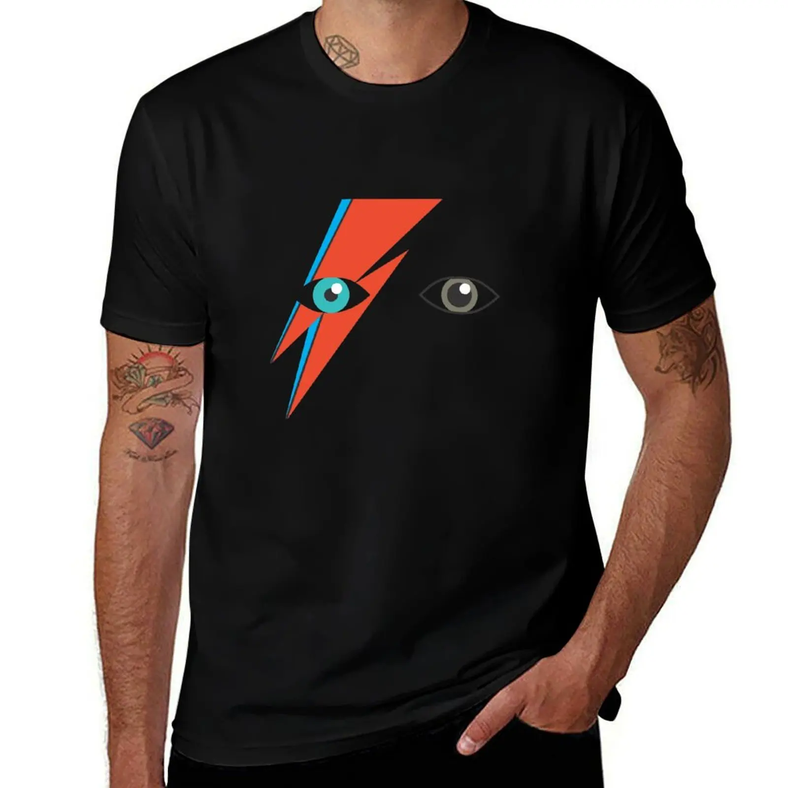 Bowie (Aladdin Sane) T-Shirt Classic Print Short Sleeve Shirt T-Shirt