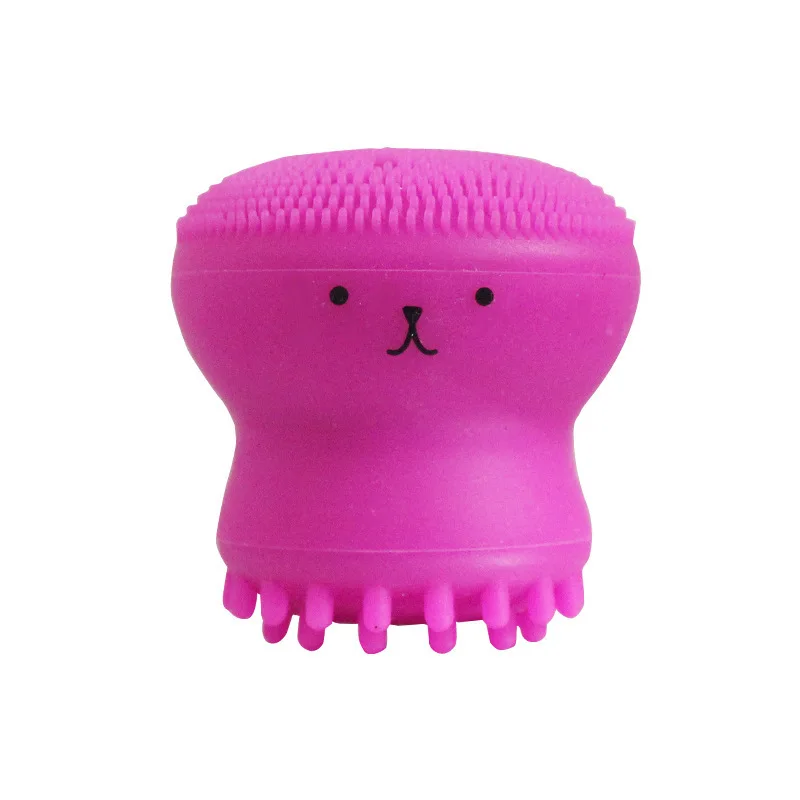 1pcs Octopus Siliconen Gezichtsreinigingsborstel Gezicht Wasborstel Reiniging Trillingen Cleanser Diepe Porie Huid Massager Gereedschap