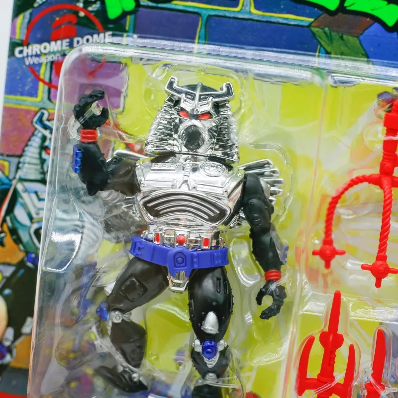 Playmates Teenage Mutant Ninja Turtles Movable Joint Anime Figure Tyrannosaurus Ant Tail Steel Head Doll Model Collect Ornaments