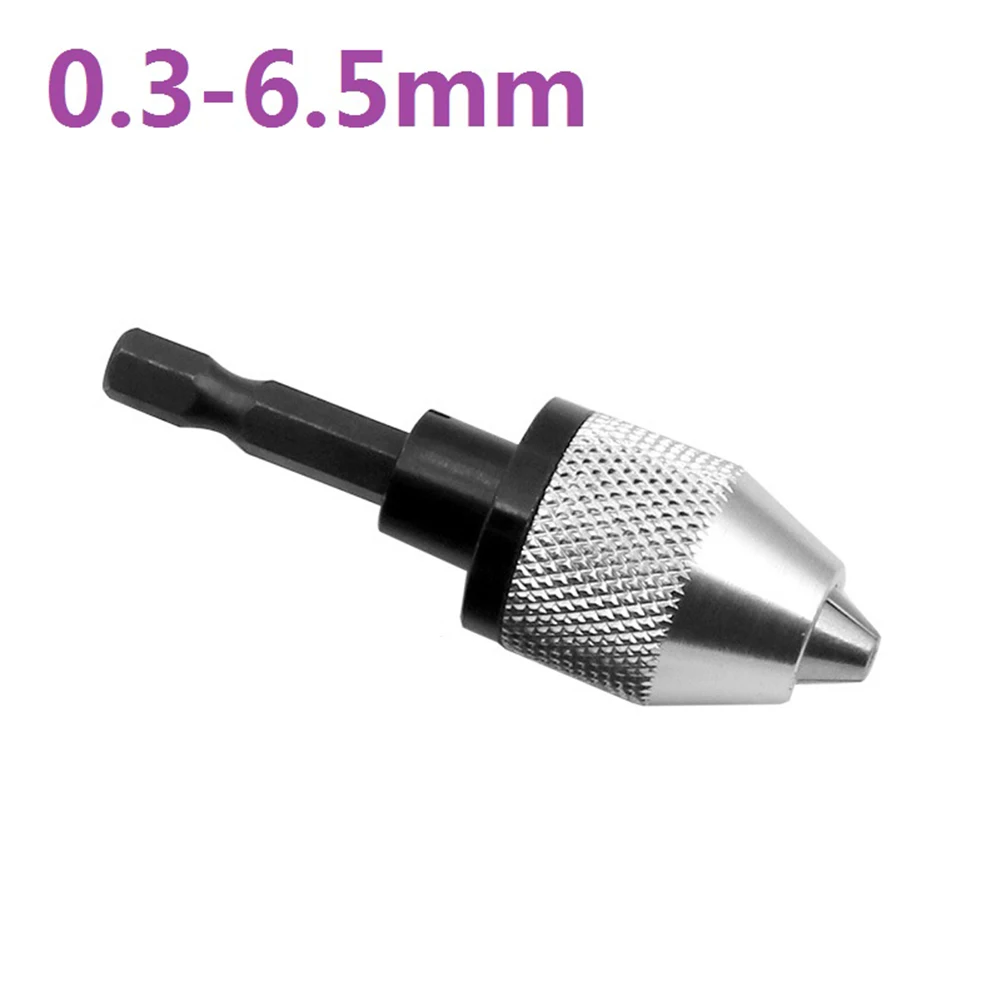 

Adjustable Clamping Range Electric Grinder Chuck Hex Shank Drill Chuck with Locking and Releasing Design in Silver and Black