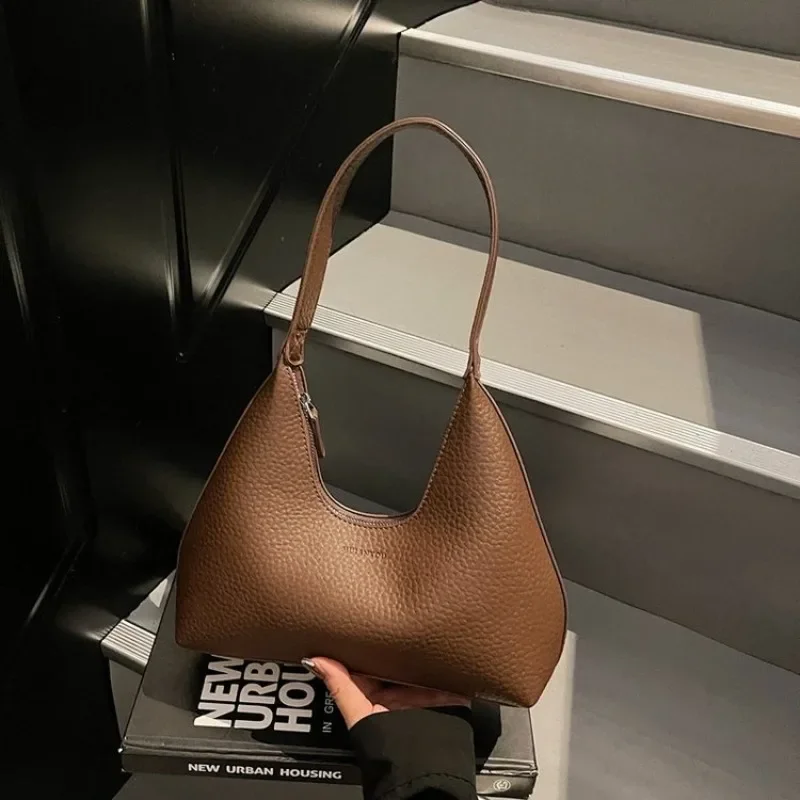 High-End Stylish Casual Designer Diaper Bags For Women Minimalist Vintage Leather Large Capacity Crossbody Tote Bag