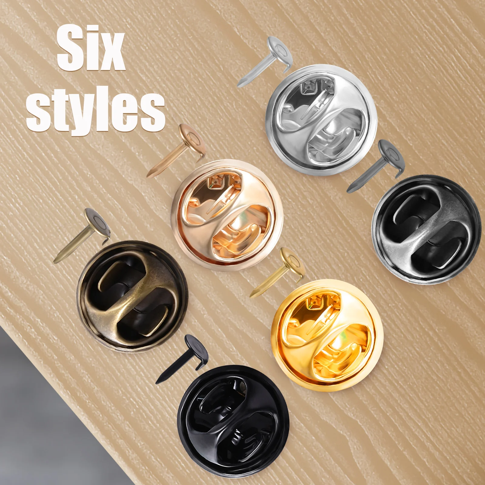 

120 set Craft Metal Pin Backs Iron Sturdy Replacement Tie Tacks Butterfly Clutch For Badges Jewelry Diy Crafts Locking Pins