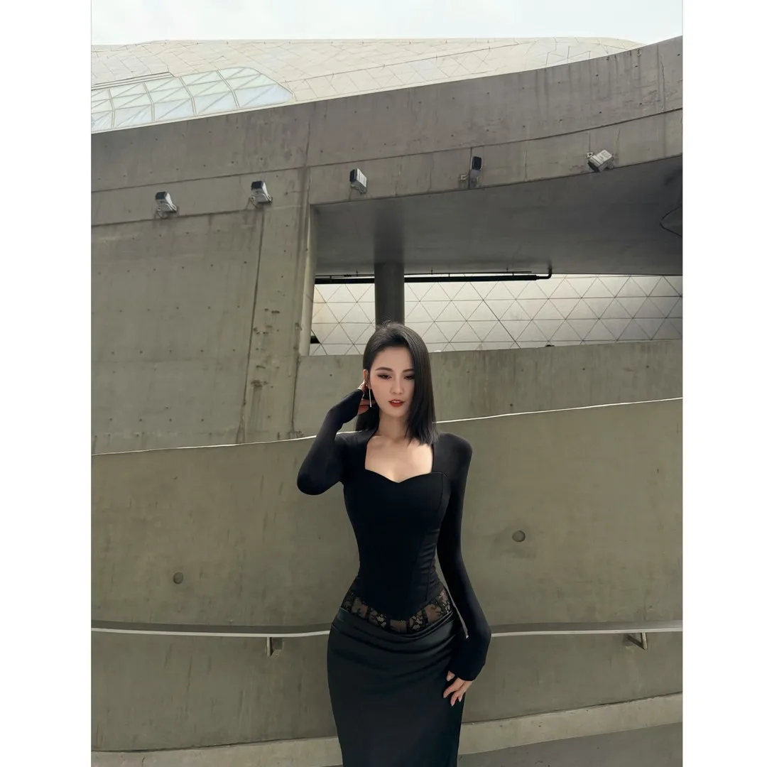 

Autumn Winter Fce Lined Sexy Slimming Fibone a Brtte Women's Base Layer Top Cleanfit Sle Long Sve T-irt