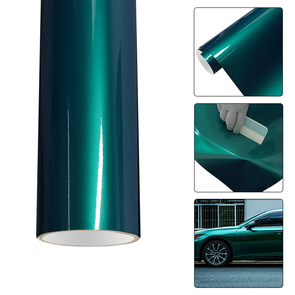 

Car Wrapping Color Change Film Premium Liquid Metal Malachite Green Sticker Durable Waterproof Wrap Cover Auto Para Accessories
