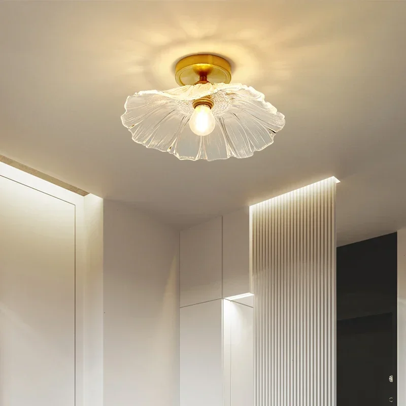 Led-deckenleuchten für zimmer Kristall Lampenschirm Gold Wohnzimmer Schlafzimmer Moderne Alle Kupfer und glas lampen hause dekoration E27