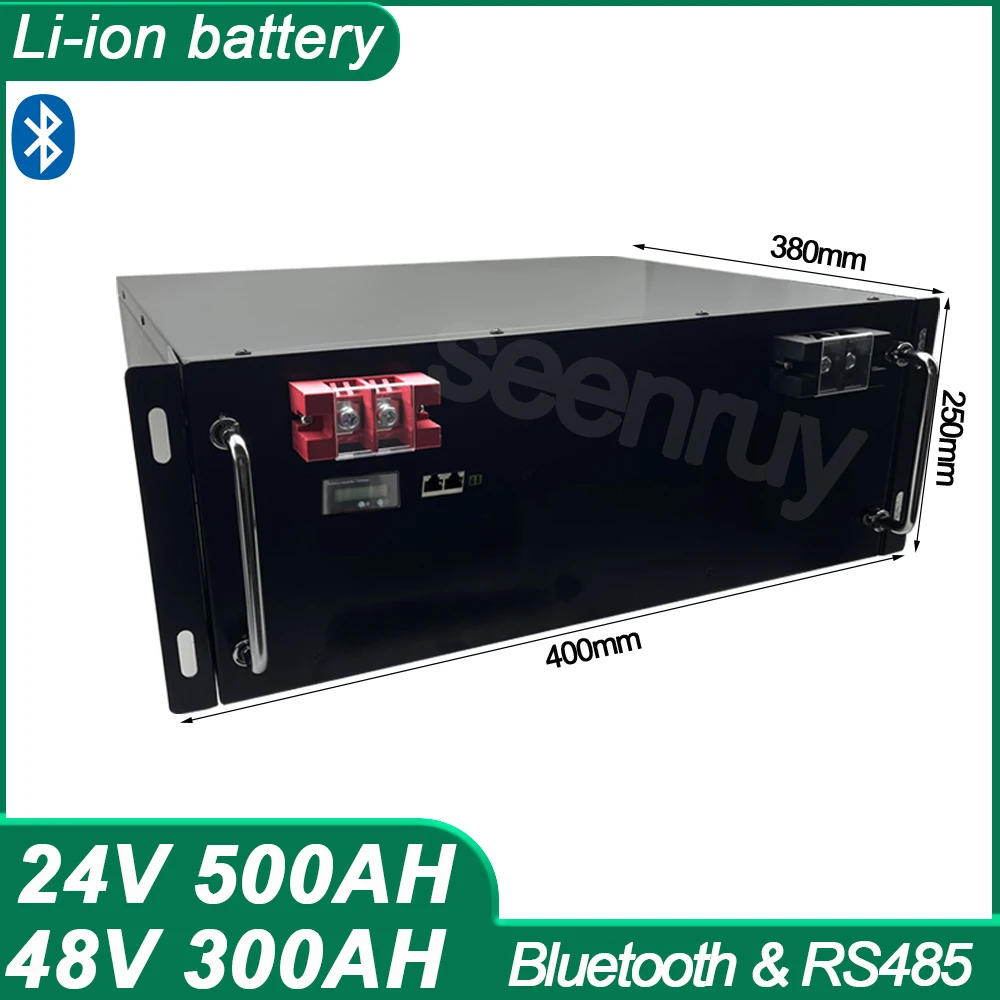 

24V 500Ah 48V 300AH Li-ion With Charger Lithium polymer Battery Bluetooth APP BMS RS485 For UPS Inverter Solar Energy Storage