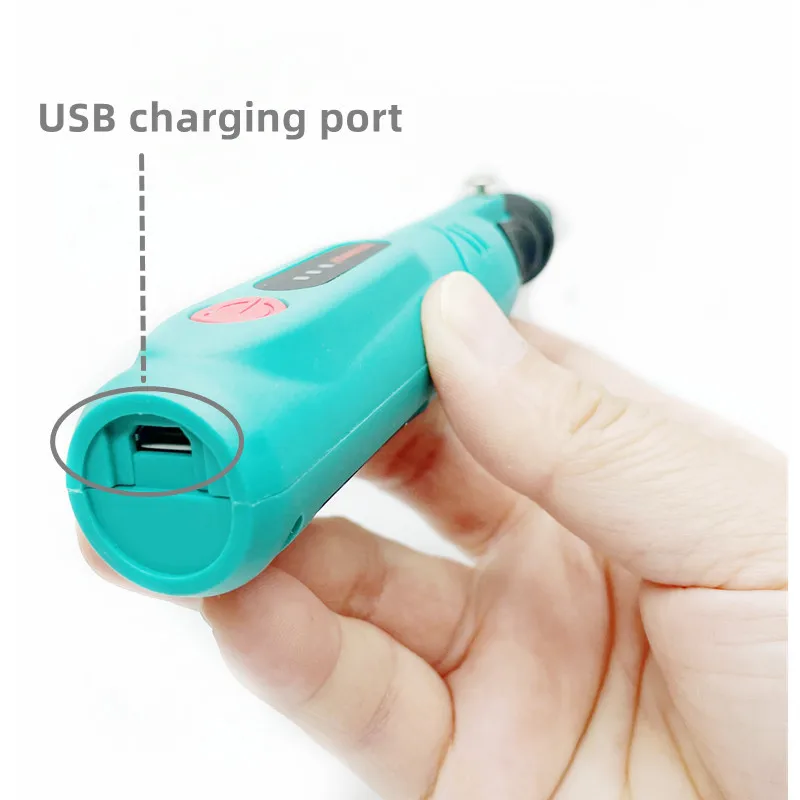 USB Rechargeable Electric Drill 3-speed Adjustable Electric Grinding Engraving Pen DIY Cutting Drilling Polishing Engraving Tool