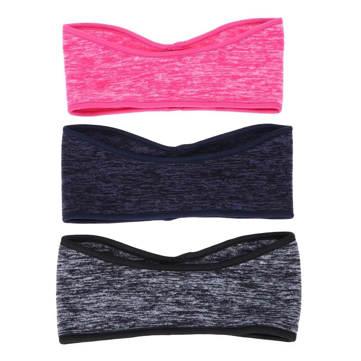 

3Pcs Ear Warmers Fleece Non-Slip Headband Sweat Absorbent for Running Cycling Hiking Outdoor Use Fleece Headband