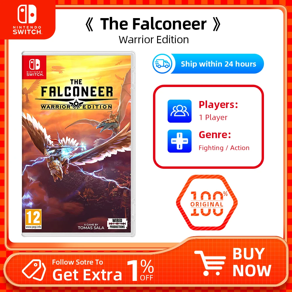 Nintendo Switch Game - The Falconeer Warrior Edition - Games Cartridge Physical Card Platformer for Switch OLED