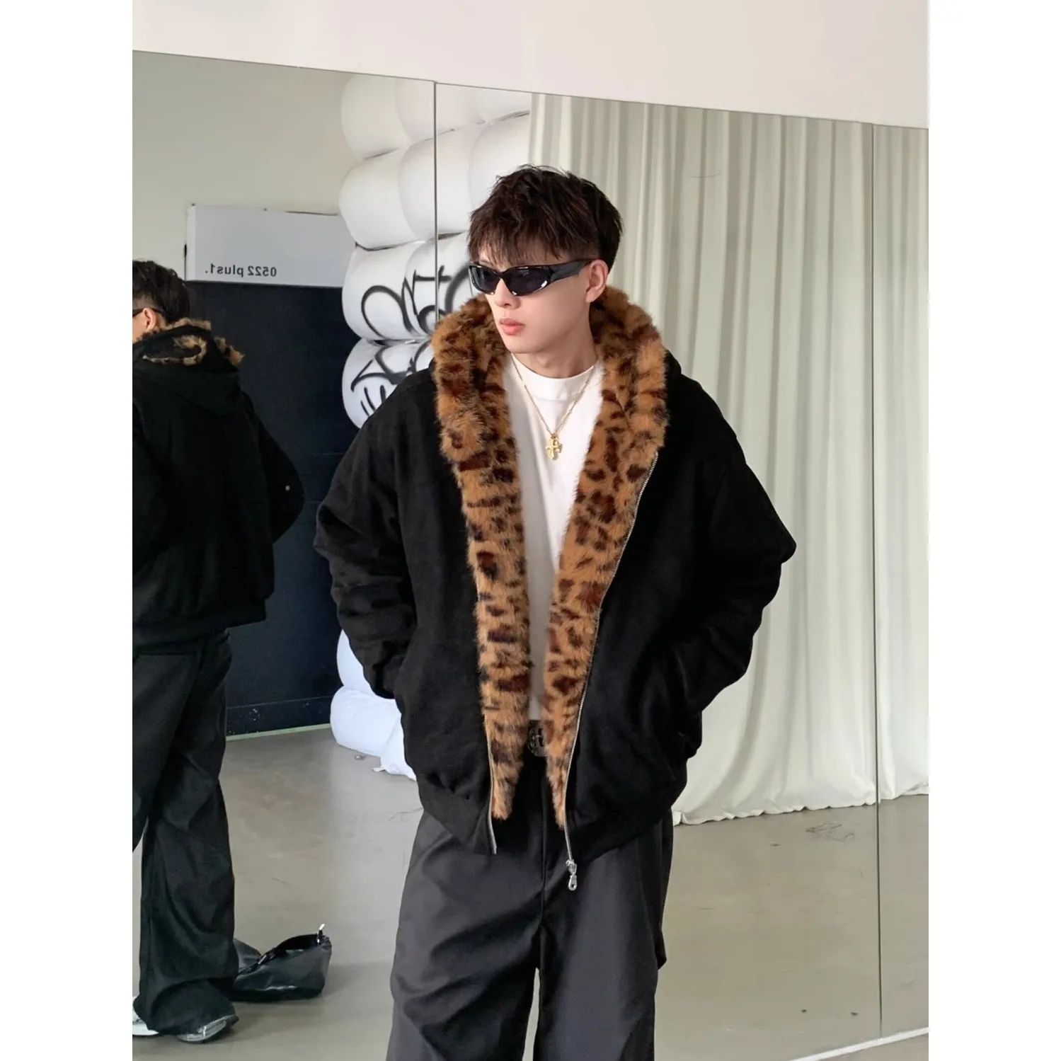 

Thiened, большой размер, осенне-зимнее пальто с капюшоном, мужское и женское свободное пальто, молодежная трендовая повседневная верхняя одежда из полиэфирного волокна