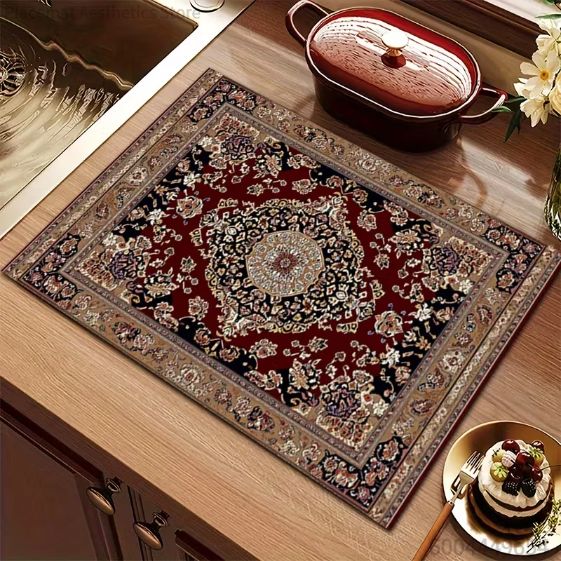 Persian Retro Bohemian Style C - Bar Mat Rubber 评论和价格