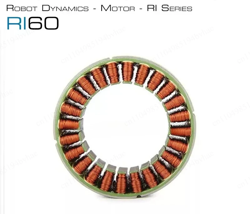 RI60 internal rotor shell free three-phase brushless DC torque motor with frameless sensor installed inside