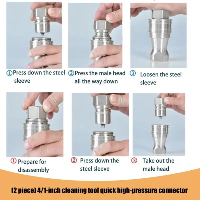 حزمة مكونة من 4 قارنات توصيل طويلة التنفيذ مقاومة للصدأ، موثوقية طويلة الأمد، M4YD