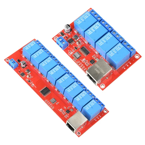Imagen 1 del producto Módulo de relé inteligente de 4/8 vías, relé Ethernet, interruptor inteligente programable, módulo de Control de hogar inteligente, interruptor de Control inalámbrico remoto