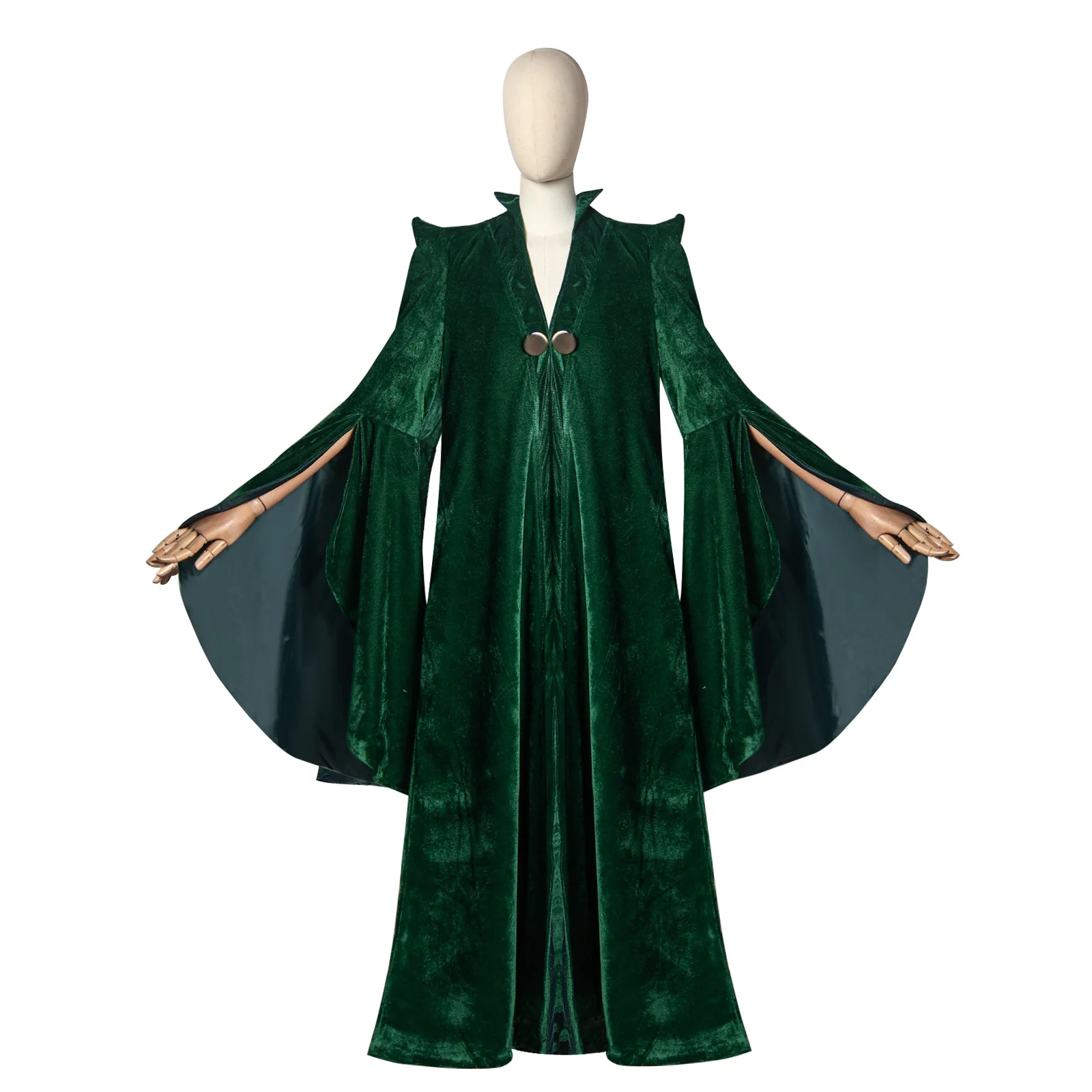 

Movie Professor Minerva McGonagall Cosplay Costume Robe Outfit Cape Long Green Dress Halloween Carnival Disguise Suit