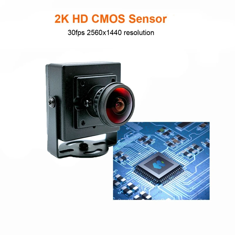 広角ウェブカメラ,160度,1.8mm,2k hd,プラグアンドプレイ,30fps,2560x1440,高速ビデオ,ライブコンピューターカメラ