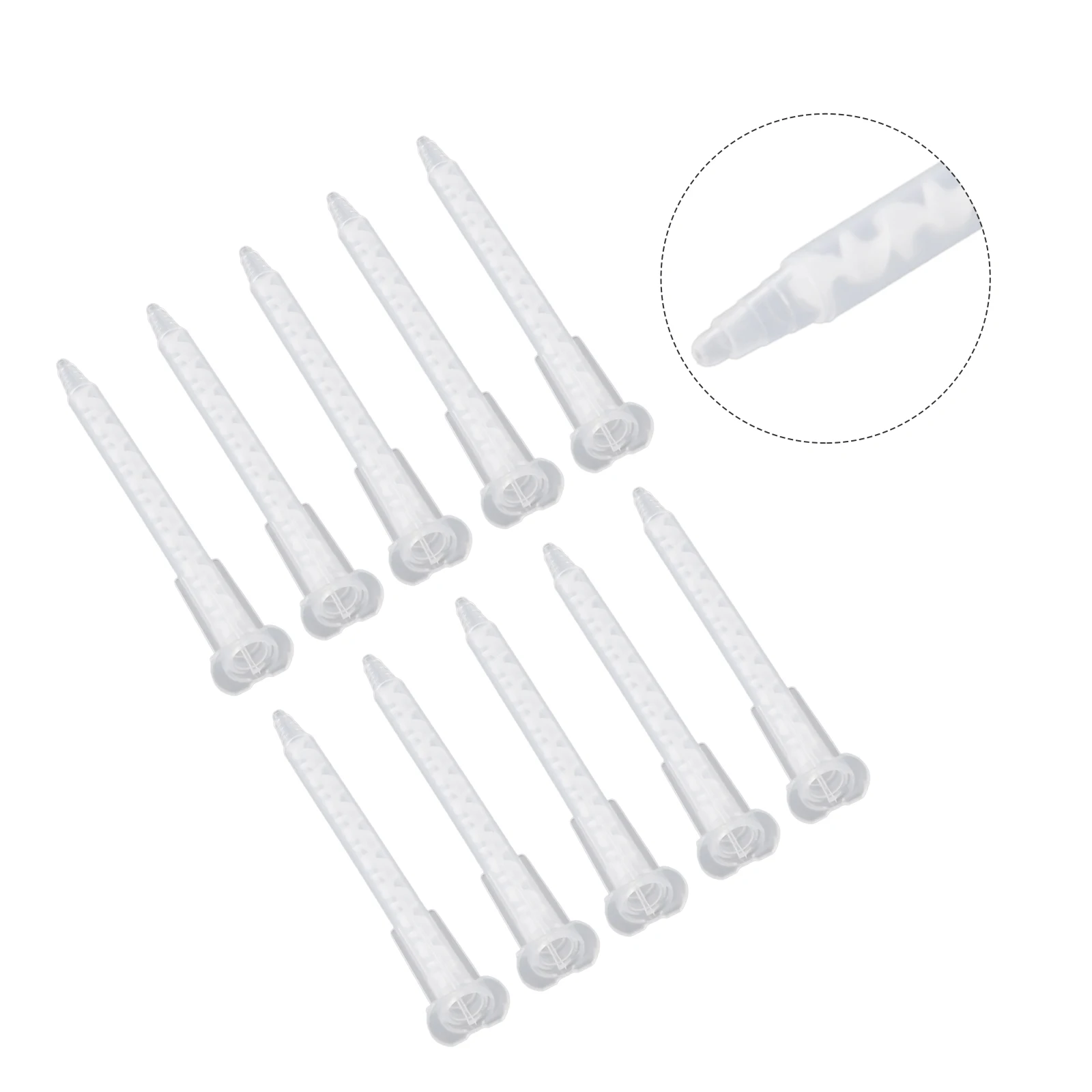 

New Mixing Tube Resin AB Glue Static Transparent Glue Outlet Dia 1.5mm Glue Length 103mm MA5.4-17S Mixing Tube