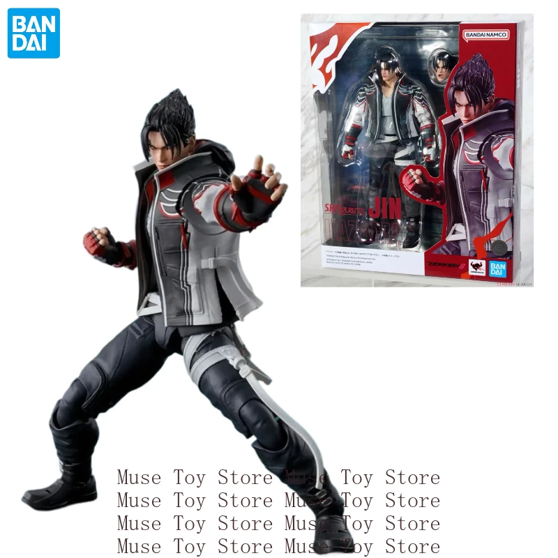 

В наличии Bandai, оригинальные фигурки героев аниме SHF SHF SHFiguarts TEKKEN 8 JIN KAZAMA, игрушки для детей, подарочные модели, украшения
