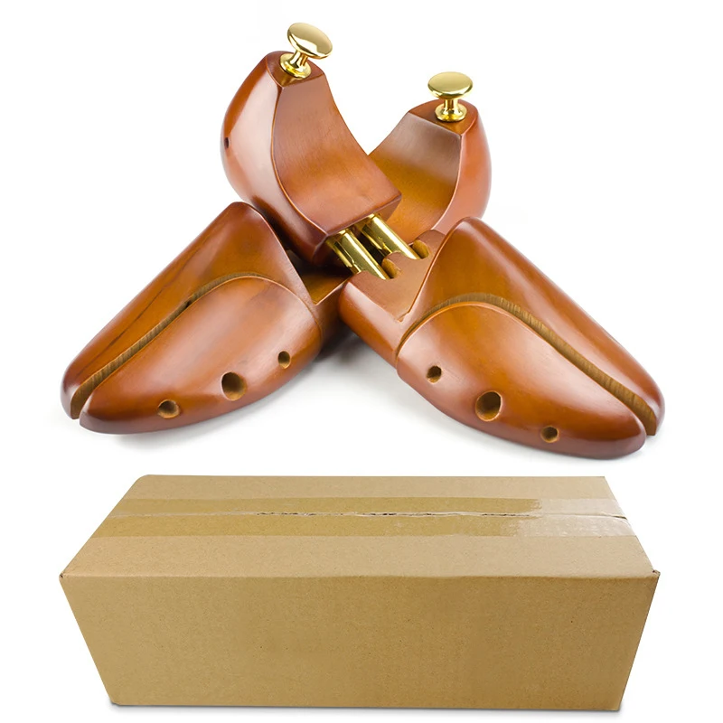 Repacego 1 Pair Guger-tree Adjustable Shoe Trees Solid Wood Men's Shoe Support Knob Shaping Women's Shoe's Care Stretcher Shaper image 5