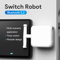 New Smart Tuya Bluetooth Rocker Switch Finger Robot Adjustable Arm Switch Press Fingerbot Support Google Alexa Voice Assitant