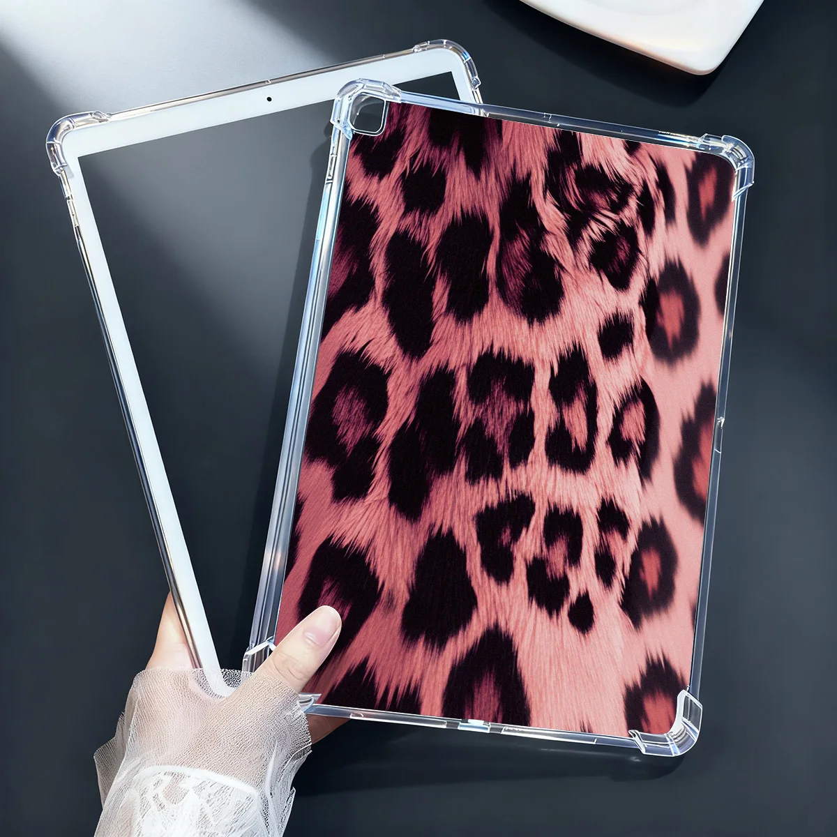 Leopard Print Silicone Tablet Tablet Case For Samsung Tab A9 A11 8.7 Inch S6 Lite A8 S7 Plus S9 X205 S9 FE P619 S10 Plus Cover