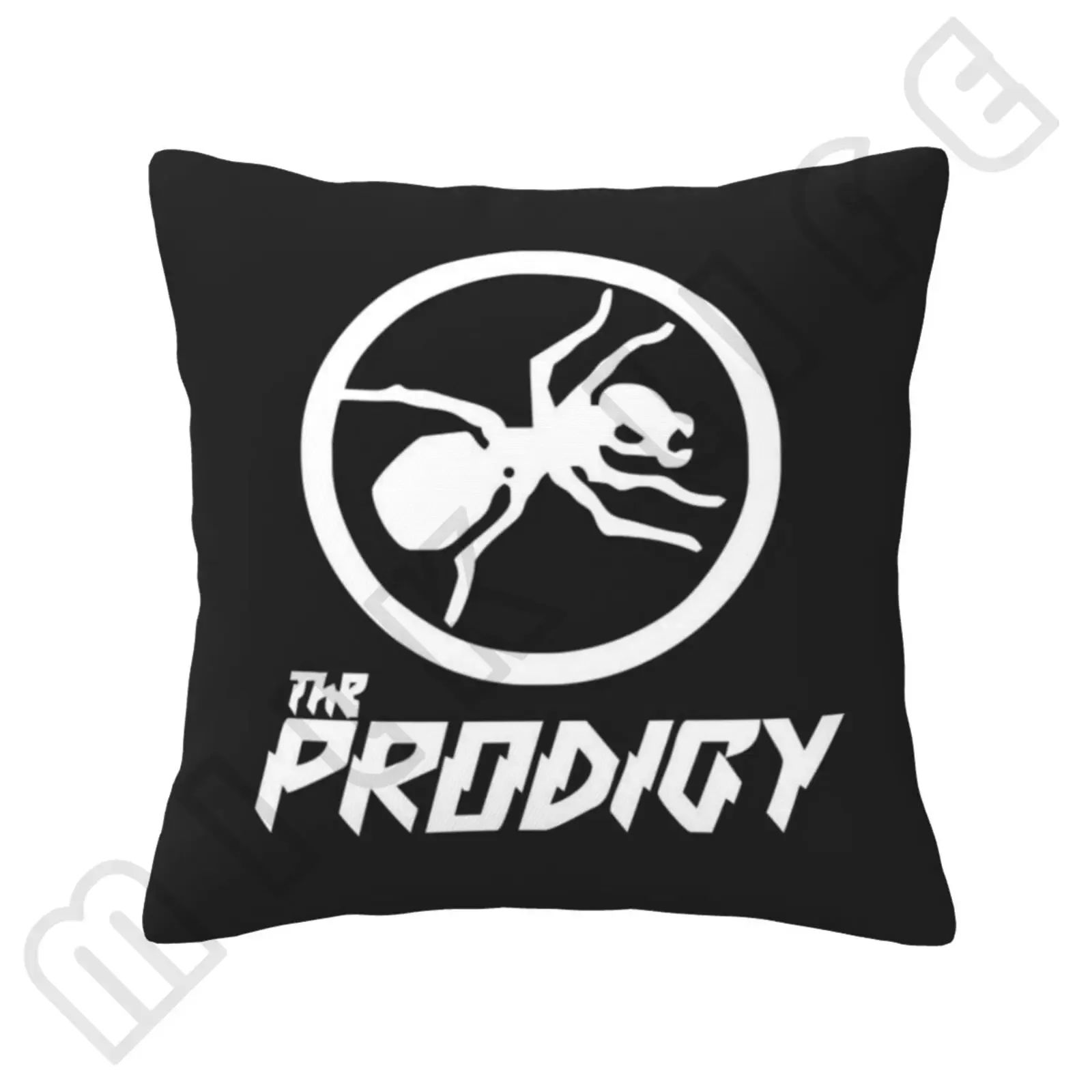 Prodigy Logo Cushion Cover Decor Sexy Flowers Feather Print Pillowcase for Sofa Home Super Soft Short Plush Pillow Case