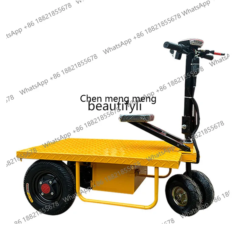 

X Folding Electric Flat Truck Load Four-Wheel Elevator Cargo Pulling Inserts and Arranges Hand Push Trolley