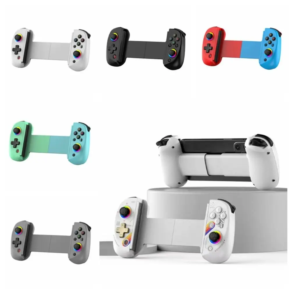 

Vibration D8 Telescopic Game Controller RGB Lighting Wireless 6-axis Gyro ABS Compatible for Android iOS Switch PS3 PS4