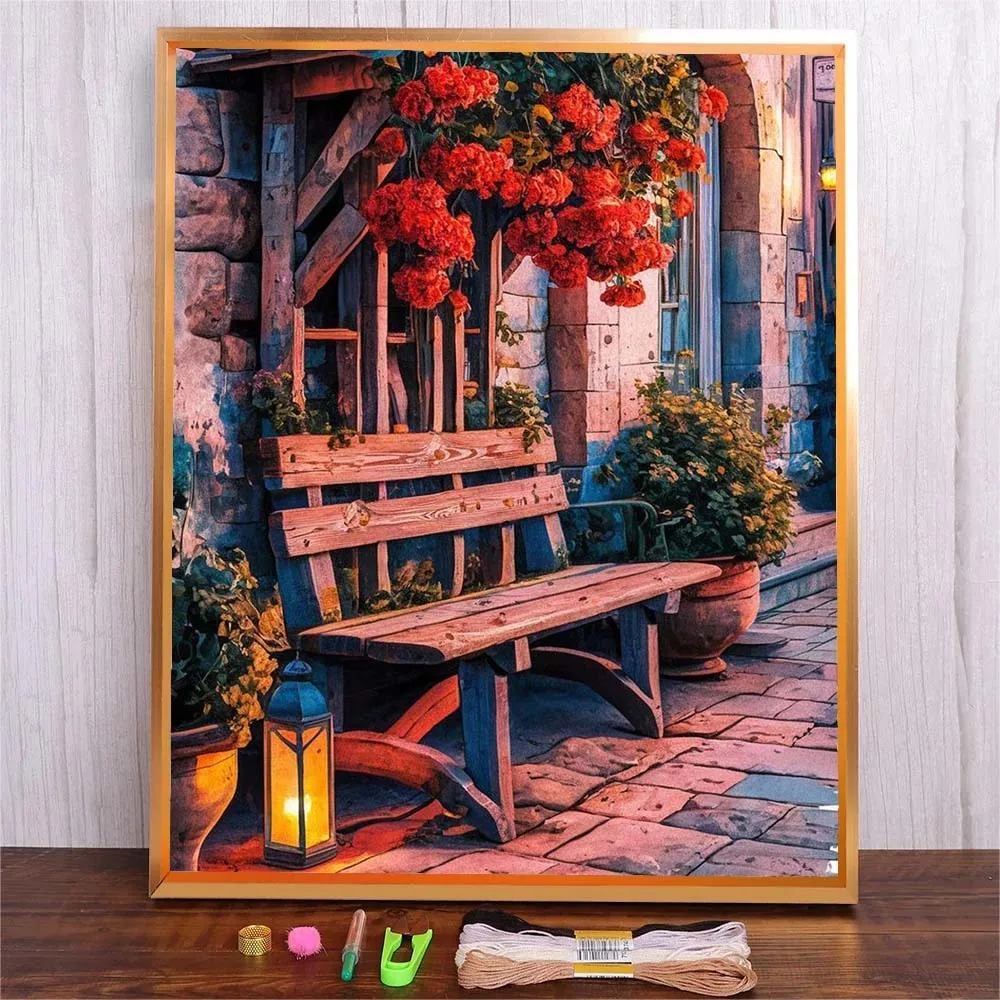 

Cross Stitch Kits Landscape Cross-Stitch For Living Room Wall DMC Threads Embroidery Handicraft And Creativity Needlework Stich