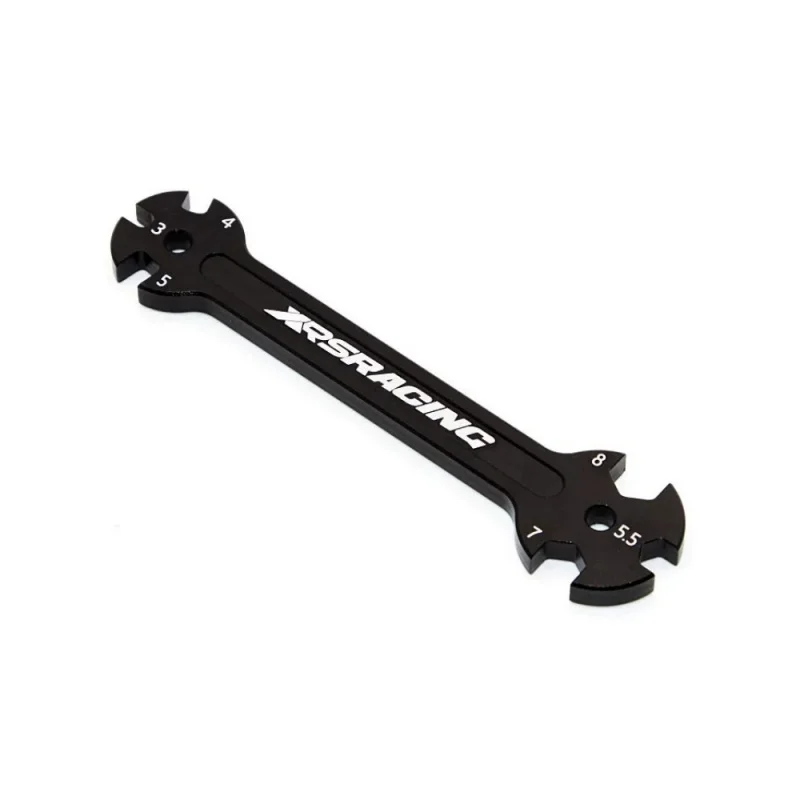 Aluminum multi-functional wrench adjustable pull rod nut tool 3/4/5/5.5/7/8 open-end wrench