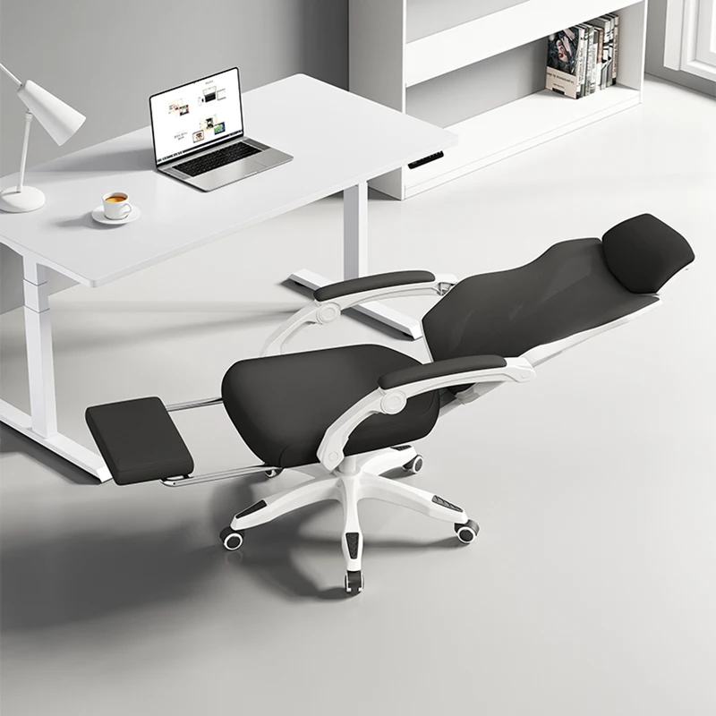 Modern Nordic Velvet Chair Armrest Headrest Ottoman Ergonomic Chaise Office Chair Swivel Portable Sillas De Oficina Furniture