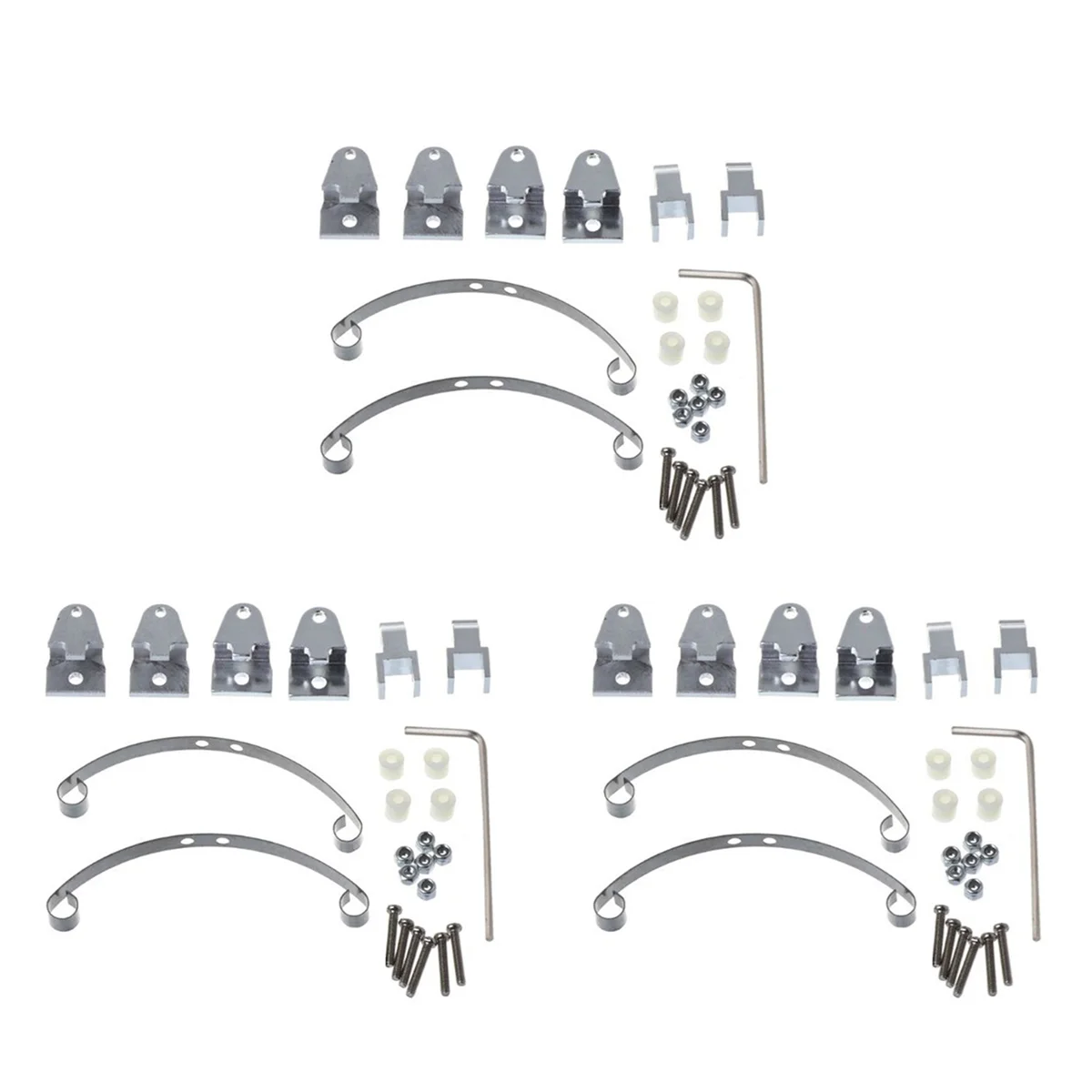 

N18R 3X Steel Leaf Spring Suspension Set for B14 B16 B24 B36 Ural Q60 Q61 Q62 Q63 Q64 6X6,Silver
