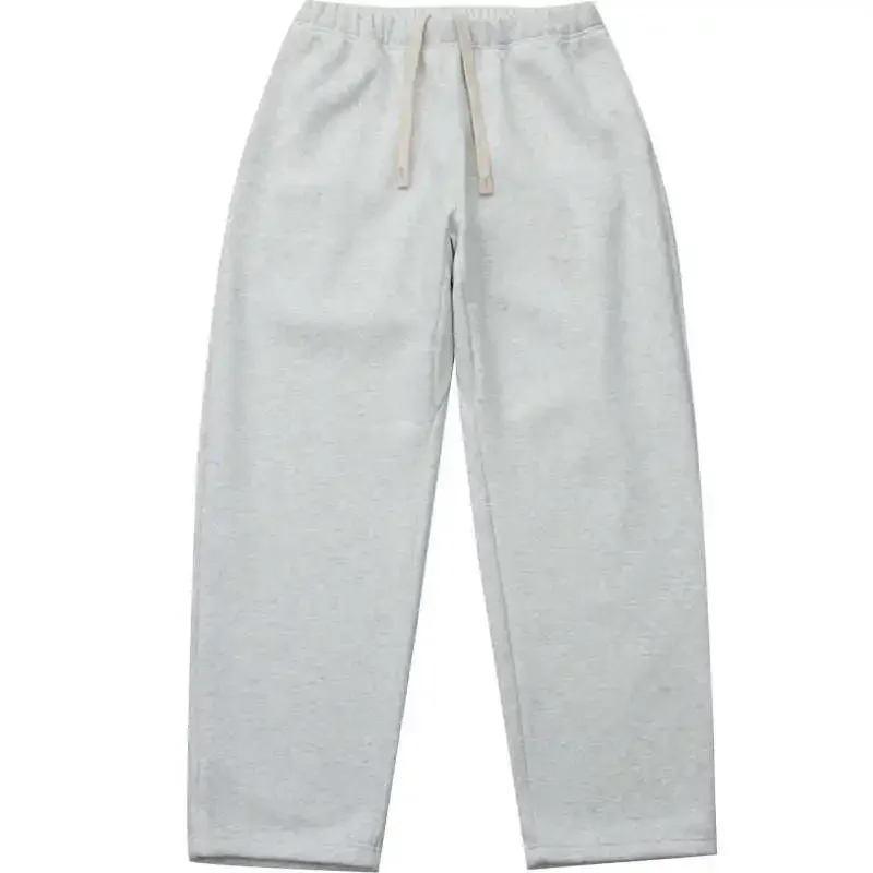 New Velvet Insulation with Drawstring Elastic Waistband Design Autumn and Winter Sweatpants for Men Women