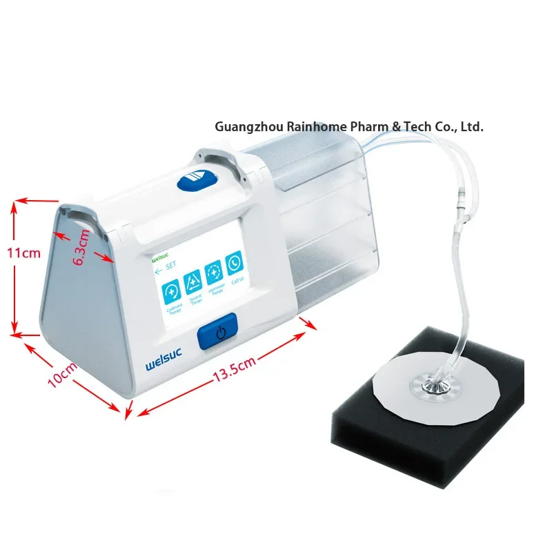 

Negative Pressure Wound Therapy system VAC Pump Portle device with dressing kit NPWT vac medical machine equipment